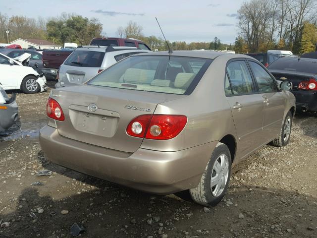 1NXBR32E56Z701865 - 2006 TOYOTA COROLLA CE TAN photo 4