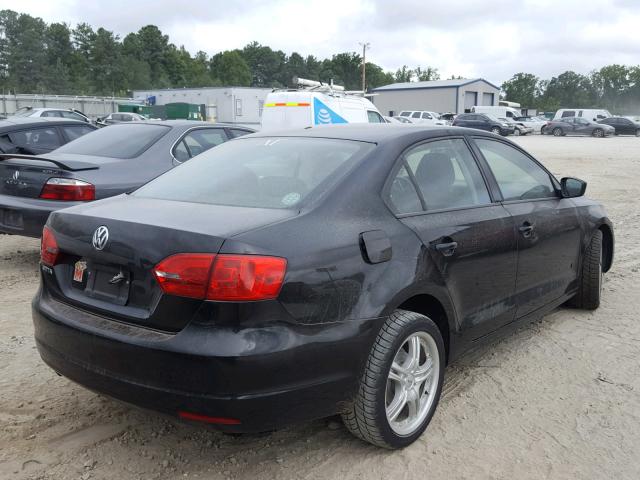 3VW2K7AJ1BM300615 - 2011 VOLKSWAGEN JETTA BASE 黑色 照片 4