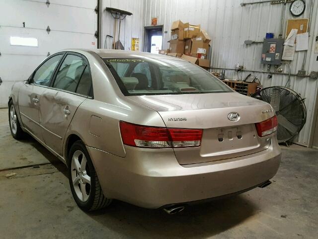 5NPEU46F26H035311 - 2006 HYUNDAI SONATA TAN photo 3