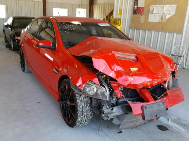 6G2EC57Y69L183459 - 2009 PONTIAC G8 GT RED photo 1