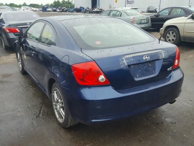 JTKDE177150001654 - 2005 TOYOTA SCION TC 蓝色 照片 3