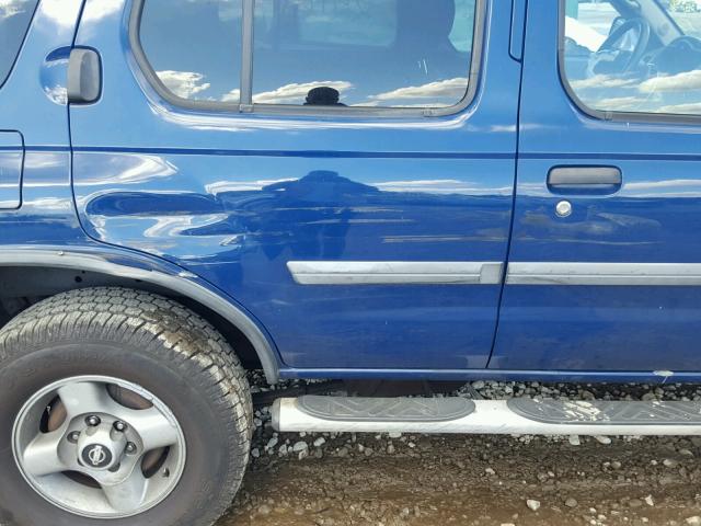 5N1ED28T42C522695 - 2002 NISSAN XTERRA XE BLUE photo 9