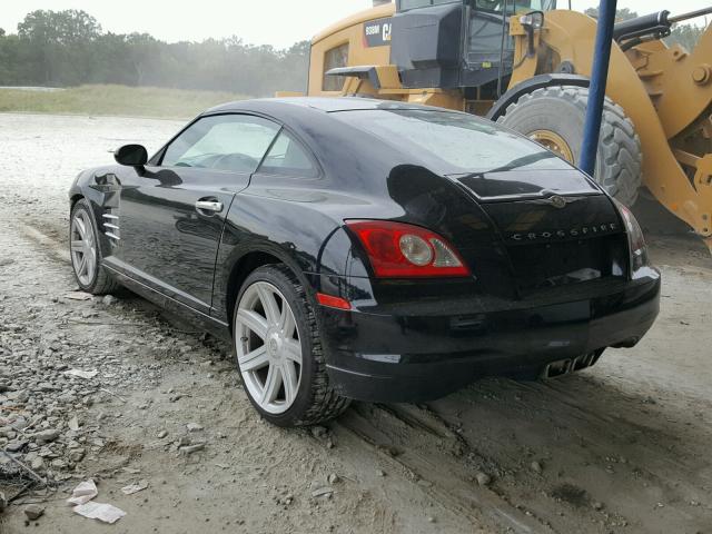 1C3AN69L74X019443 - 2004 CHRYSLER CROSSFIRE BLACK photo 3