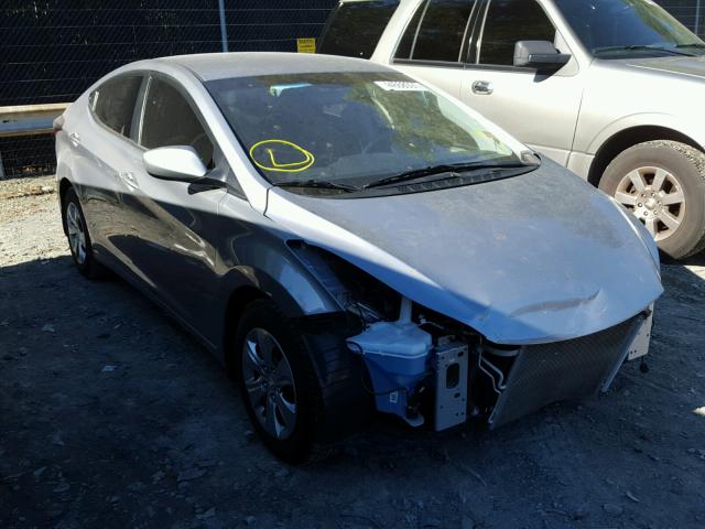 5NPDH4AE7GH789658 - 2016 HYUNDAI ELANTRA SE GRAY photo 1