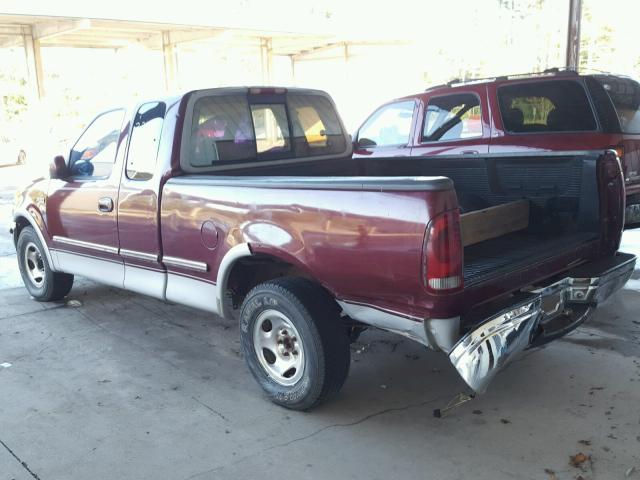 1FTDX17W2VNB65068 - 1997 FORD F150 BURGUNDY photo 3