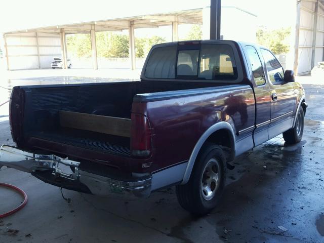 1FTDX17W2VNB65068 - 1997 FORD F150 BURGUNDY photo 4