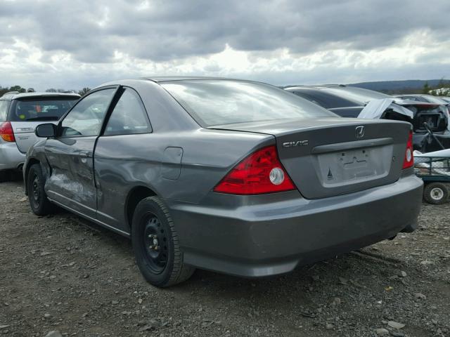 1HGEM22075L049447 - 2005 HONDA CIVIC EX 银色 照片 3