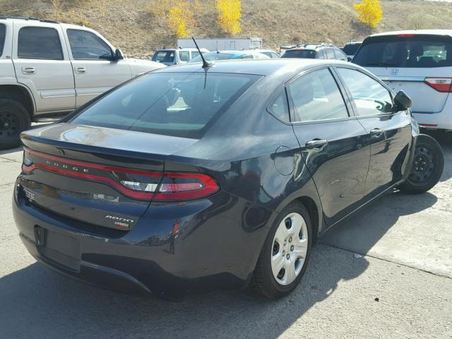 1C3CDFAH6DD296380 - 2013 DODGE DART SE BLACK photo 4