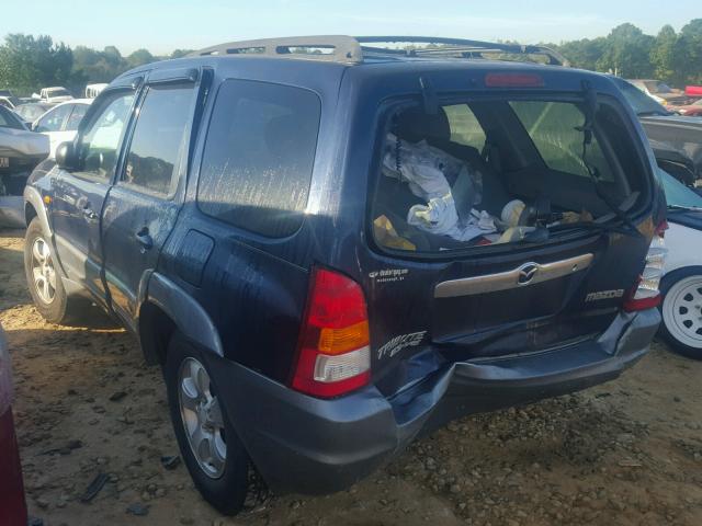 4F2YU08172KM48571 - 2002 MAZDA TRIBUTE LX BLUE photo 3