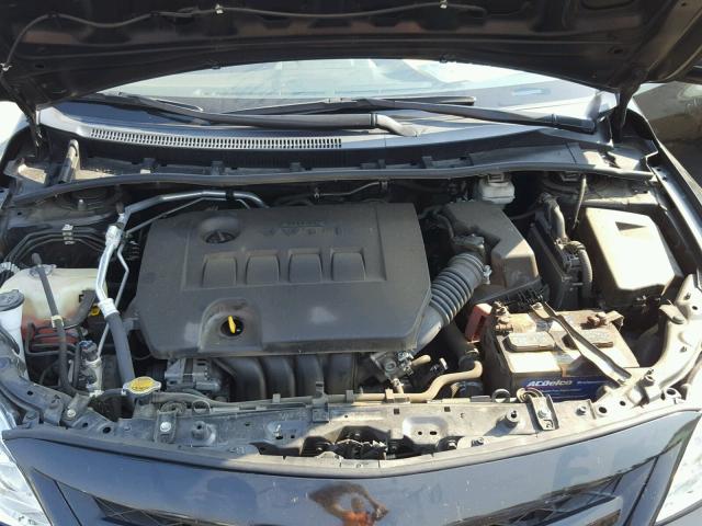 5YFBU4EE5CP039153 - 2012 TOYOTA COROLLA BA BLACK photo 7