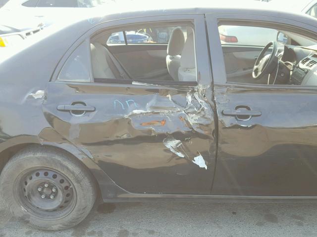 5YFBU4EE5CP039153 - 2012 TOYOTA COROLLA BA BLACK photo 9