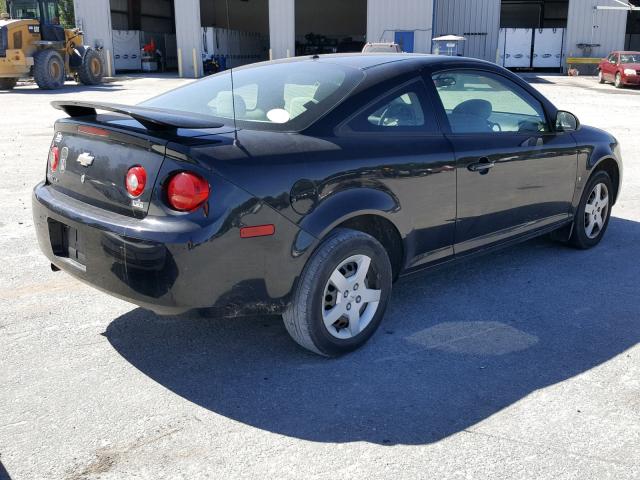 1G1AK18F587320908 - 2008 CHEVROLET COBALT LS BLACK photo 4