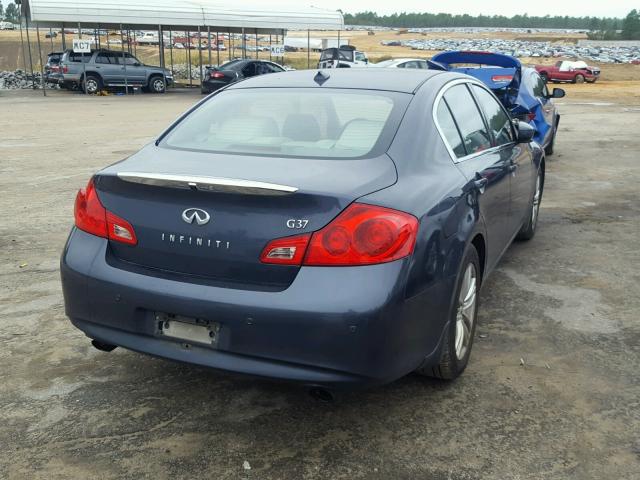 JN1CV6AP8BM500774 - 2011 INFINITI G37 BLUE photo 4