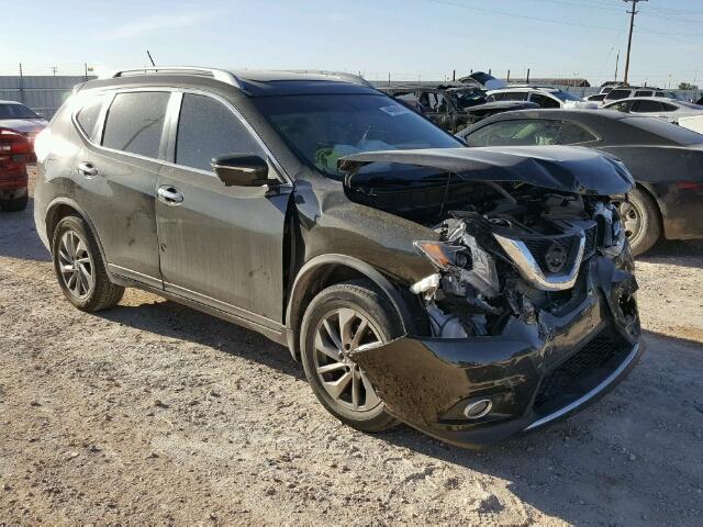 5N1AT2MT6EC812657 - 2014 NISSAN ROGUE S BLACK photo 1