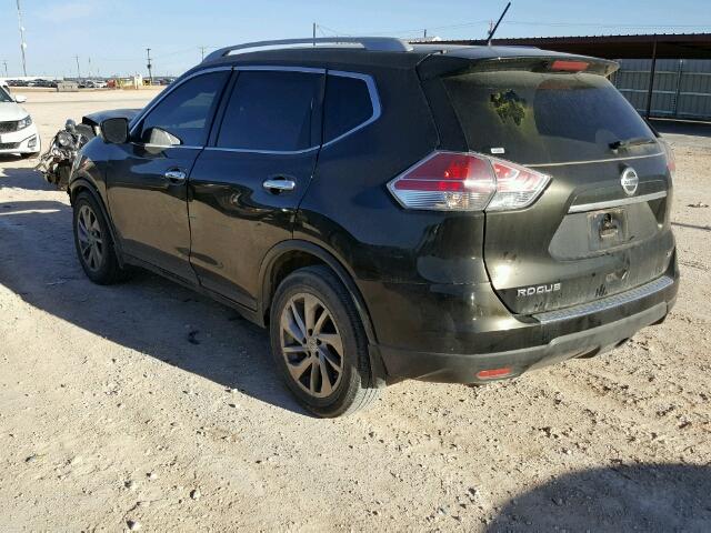 5N1AT2MT6EC812657 - 2014 NISSAN ROGUE S BLACK photo 3