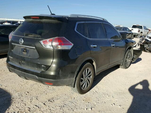 5N1AT2MT6EC812657 - 2014 NISSAN ROGUE S BLACK photo 4