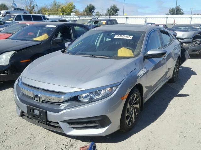 2HGFC2F74HH571646 - 2017 HONDA CIVIC EX SILVER photo 2