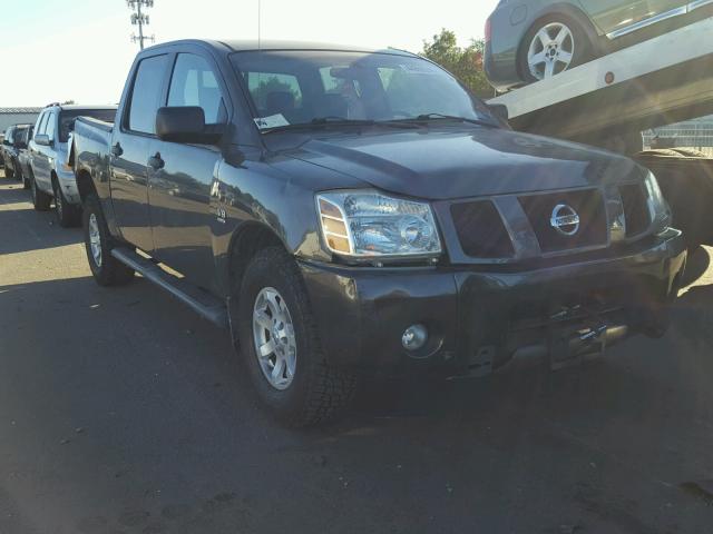 1N6AA07B44N588273 - 2004 NISSAN TITAN XE GRAY photo 1