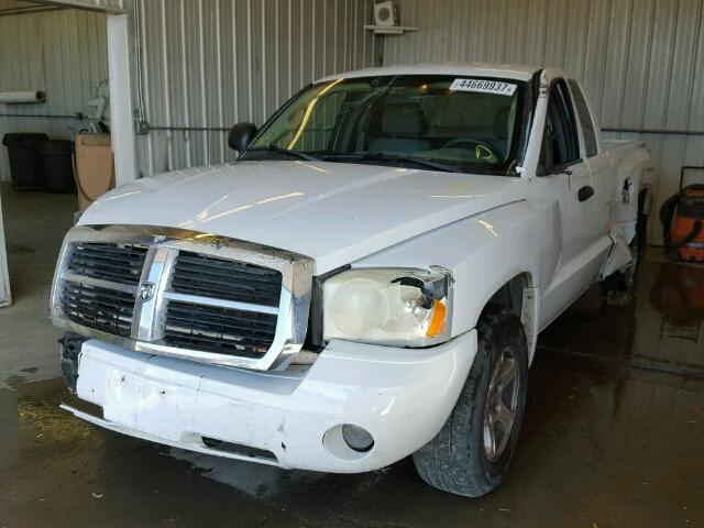 1D7HW42P17S202563 - 2007 DODGE DAKOTA WHITE photo 2