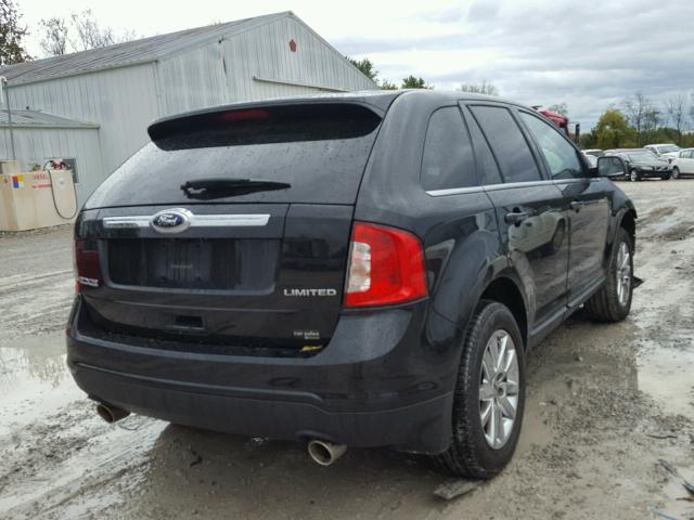 2FMDK3KC1DBB66127 - 2013 FORD EDGE LIMIT BLACK photo 4