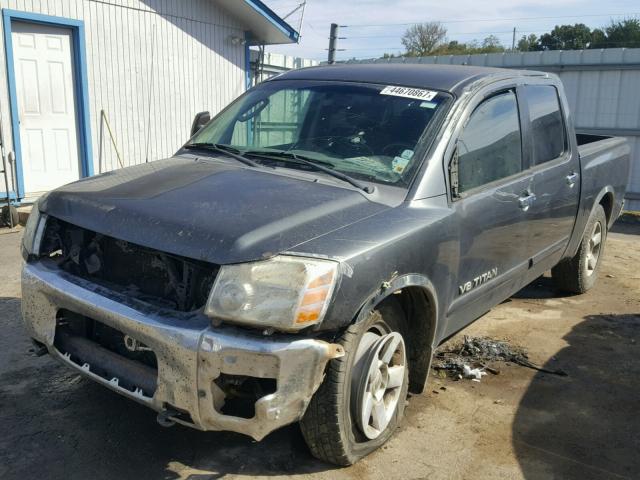 1N6BA07A36N576338 - 2006 NISSAN TITAN XE GRAY photo 2