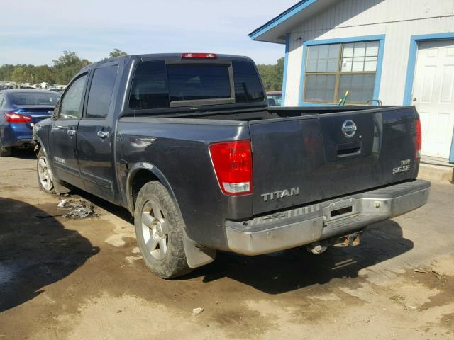 1N6BA07A36N576338 - 2006 NISSAN TITAN XE GRAY photo 3