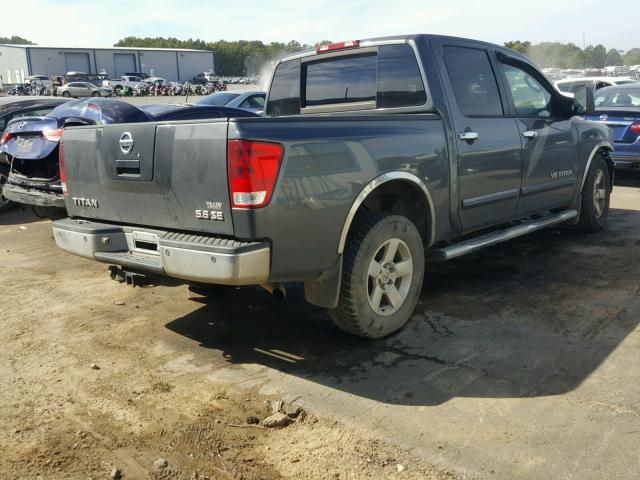 1N6BA07A36N576338 - 2006 NISSAN TITAN XE GRAY photo 4