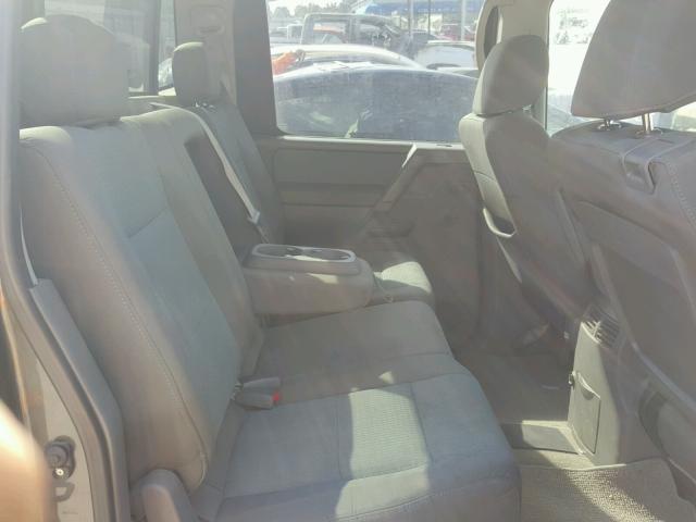 1N6BA07A36N576338 - 2006 NISSAN TITAN XE GRAY photo 6