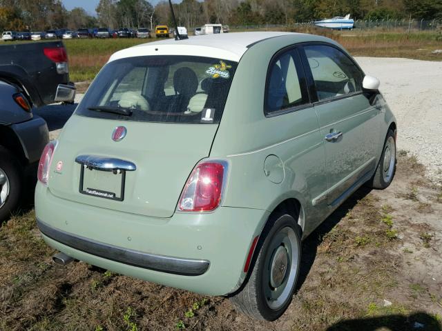 3C3CFFCR8FT570725 - 2015 FIAT 500 LOUNGE GREEN photo 4