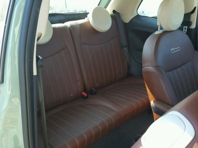 3C3CFFCR8FT570725 - 2015 FIAT 500 LOUNGE GREEN photo 6