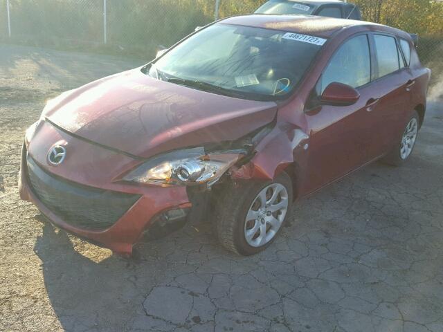 JM1BL1HF4A1318200 - 2010 MAZDA 3 BURGUNDY photo 2