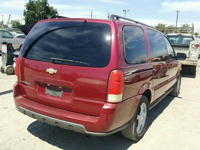 1GNDV23L05D165123 - 2005 CHEVROLET UPLANDER L 勃艮第红 照片 4