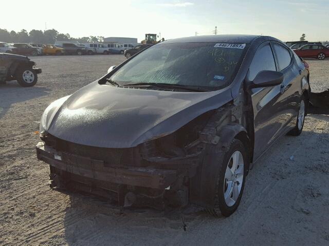 5NPDH4AE4DH171905 - 2013 HYUNDAI ELANTRA GL CHARCOAL photo 2