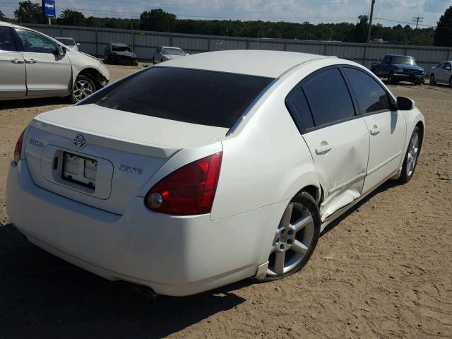 1N4BA41EX4C901149 - 2004 NISSAN MAXIMA SE WHITE photo 4