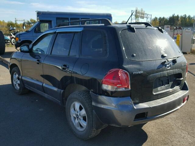 KM8SB13D96U106726 - 2006 HYUNDAI SANTA FE G BLACK photo 3