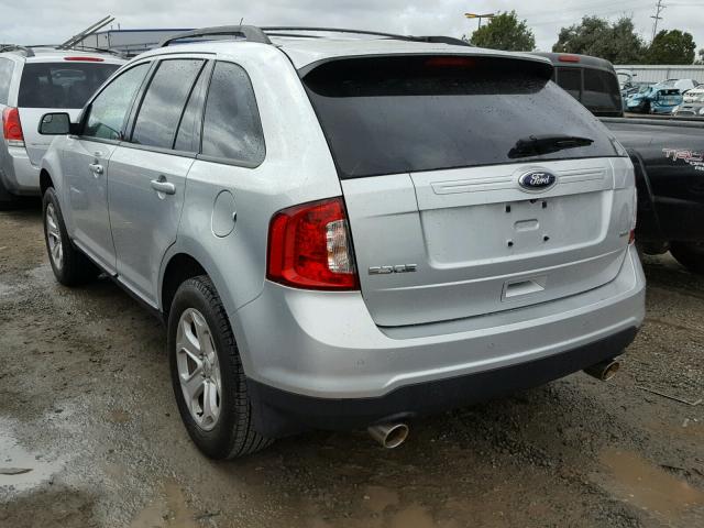 2FMDK3JC6EBB39556 - 2014 FORD EDGE SILVER photo 3