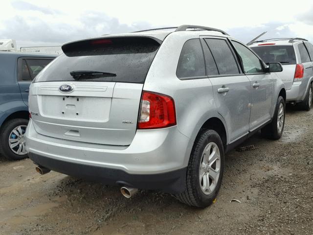 2FMDK3JC6EBB39556 - 2014 FORD EDGE SILVER photo 4