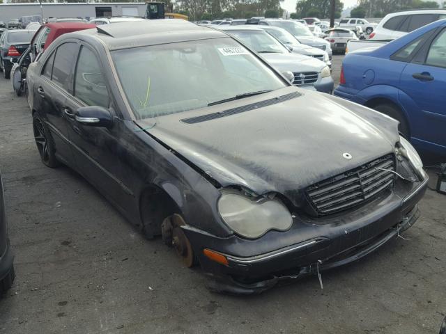 WDBRF40J85F574421 - 2005 MERCEDES-BENZ C 230K SPO BLACK photo 1