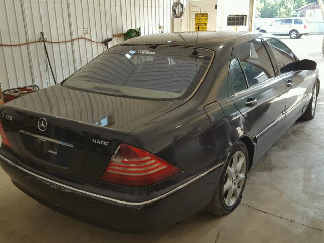 WDBNG83JX5A456768 - 2005 MERCEDES-BENZ S 430 4MAT BLACK photo 4