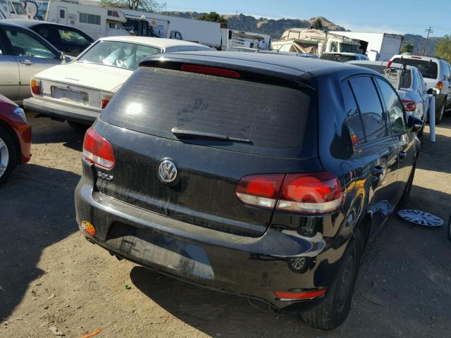 WVWDB7AJ9AW396763 - 2010 VOLKSWAGEN GOLF 黑色 照片 4