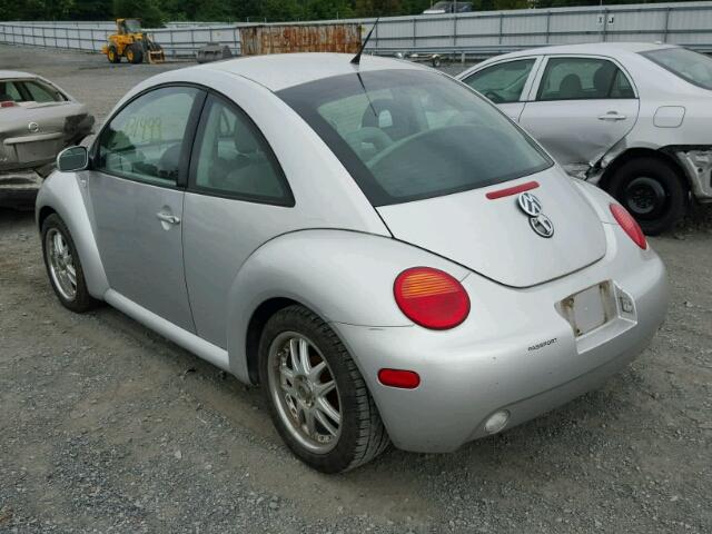 3VWCK21C21M472031 - 2001 VOLKSWAGEN NEW BEETLE SILVER photo 3