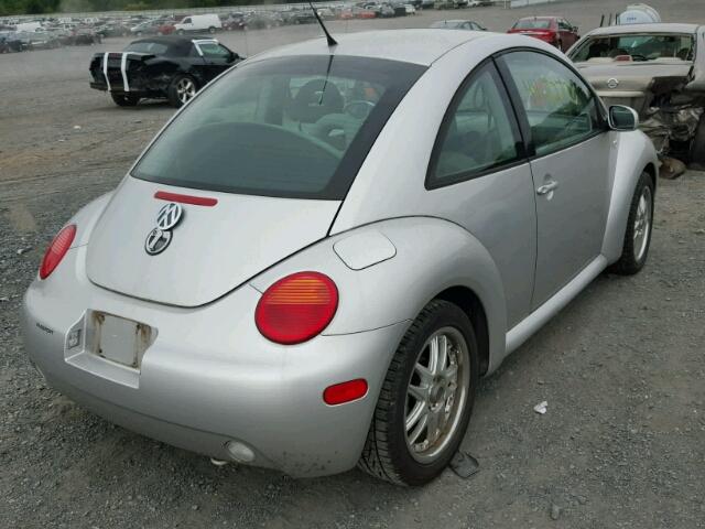3VWCK21C21M472031 - 2001 VOLKSWAGEN NEW BEETLE SILVER photo 4