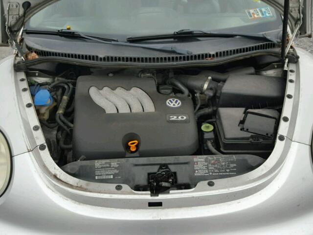 3VWCK21C21M472031 - 2001 VOLKSWAGEN NEW BEETLE SILVER photo 7