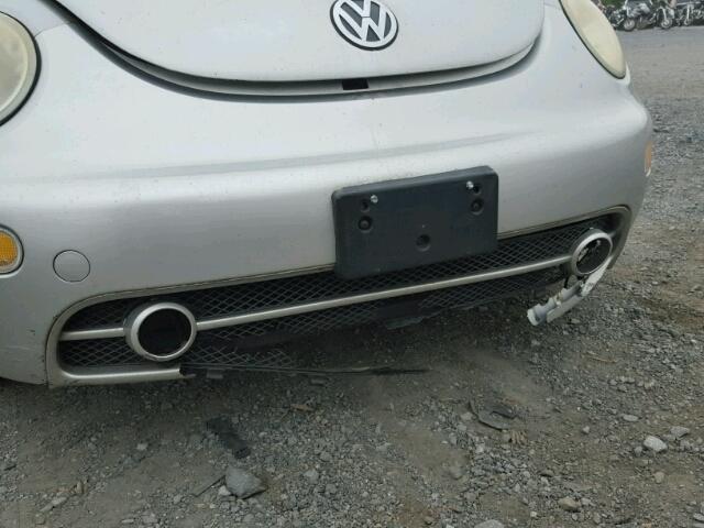 3VWCK21C21M472031 - 2001 VOLKSWAGEN NEW BEETLE SILVER photo 9