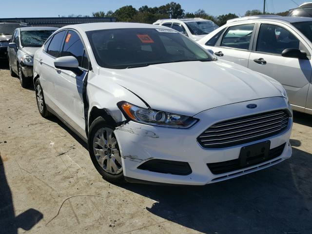 3FA6P0G79DR189669 - 2013 FORD FUSION S WHITE photo 1