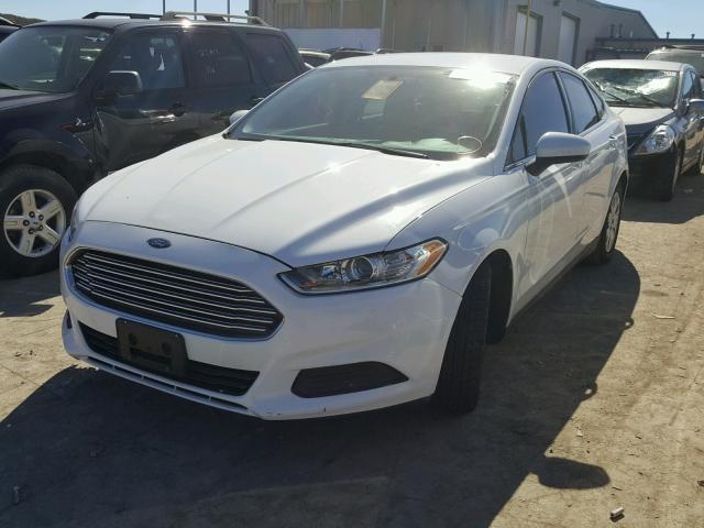 3FA6P0G79DR189669 - 2013 FORD FUSION S WHITE photo 2