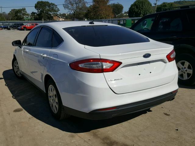 3FA6P0G79DR189669 - 2013 FORD FUSION S WHITE photo 3