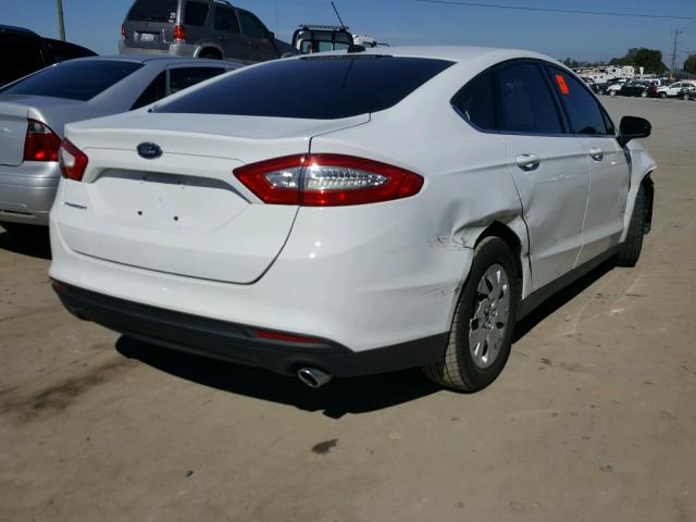 3FA6P0G79DR189669 - 2013 FORD FUSION S WHITE photo 4