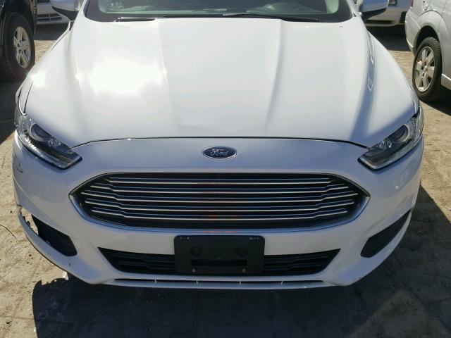 3FA6P0G79DR189669 - 2013 FORD FUSION S WHITE photo 7