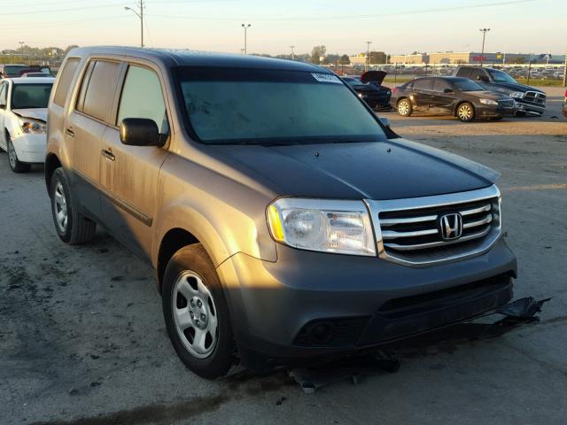 5FNYF4H21CB001632 - 2012 HONDA PILOT GRAY photo 1